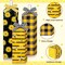 3PCS Sunflower Bee Table Decor – Wooden Block Signs, Black & Yellow Buffalo Plaid Farmhouse Tiered Tray Centerpieces for Summer, Bee Festival, Home, Kitchen & Office Rustic Decor